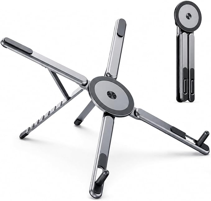 Soporte plegable magnético 4 en 1 DILASTAND para móvil, tablet y portátil